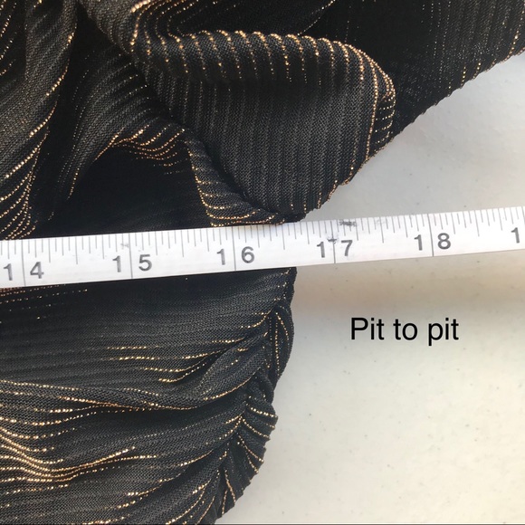 CONTEMPO CASUALS | VINTAGE 80’s Ruched Black Gold Formal Disco Dress - Picture 12 of 14